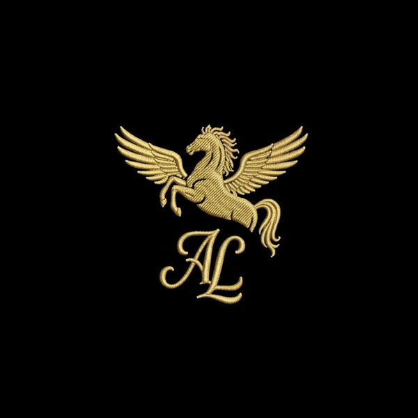 Alora Heritage Logo — Black Background